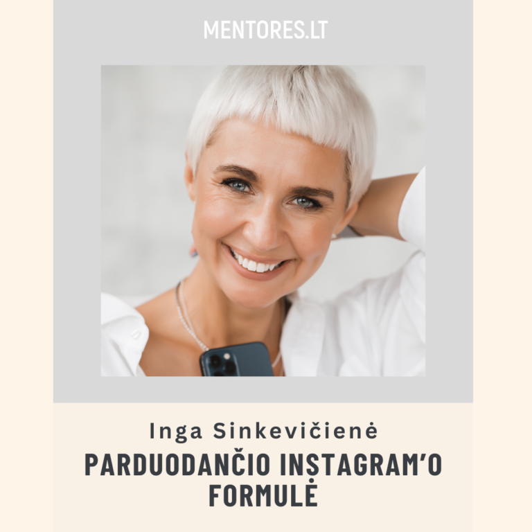 PARDUODANČIO INSTAGRAMO FORMULĖ 12.05